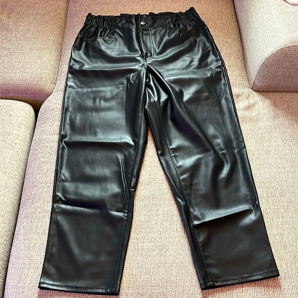 Faux Leather Pants